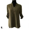 Wholesale ladies viscose shirt tops Amazon ins hot sale new style