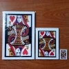 Wholesale magic tricks Somersault Card super big Q become to K card magic prop Large size 42.5*28cm