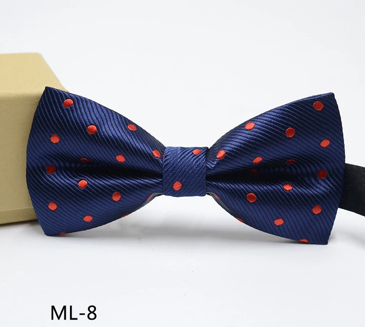 Wholesale men artificial polyester silk bow tie satin bow tie in stocks