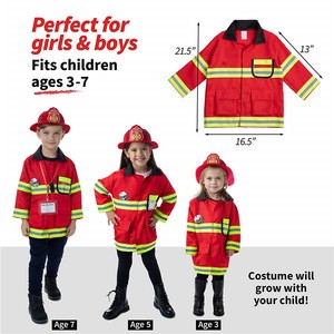 Wholesale modern dress up toy sets kids firefighting career fireman dress up toy set
