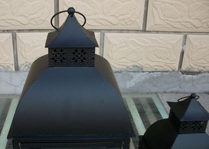 Wholesale Moroccan and Mediterranean Style Metal Candle Lantern (1 set 2 pcs)