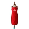 Wholesale new style red color fashion design oxford fabric apron