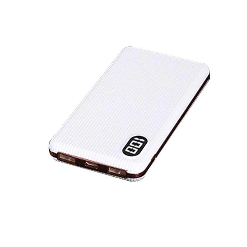 Wholesale OEM Slim Power Bank 10000 mAh, Fast Charging Type-C Portable Power Supply for Mobile Phone