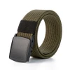 Wholesale Outdoor High Quality Plastic Buckle Belt Army Green Custom Tactical Luxury Nylon Belt For Men