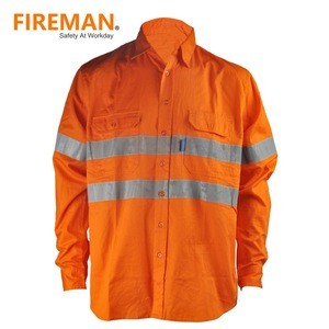 wholesale proban cotton flame retardant safety work shirt manufacture