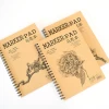 Wholesale Promotional A4 Kraft Paper Cover Coloring Drawing Pad Notebook Set Paper Marker Pad