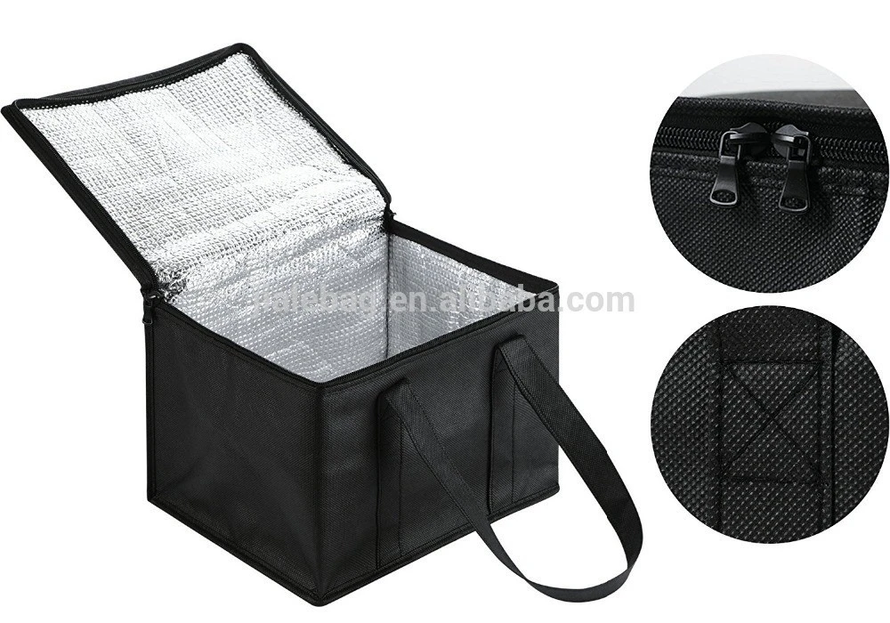 Wholesale Reusable aluminum cooler bag thermal insulated food delivery bags
