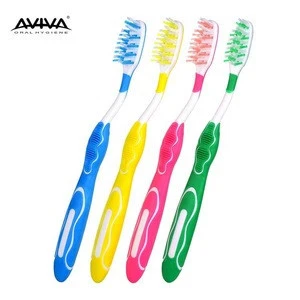 Wholesale rubber bristles toothbrush with toothbrush filament for adult