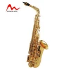 wholesale saxophone brass instrument gold lacquer e-flat Eb alto saxophone AS-1
