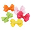 Wholesale Solid Color Grosgrain Ribbon Mini Clip Hair Bows for Babies Children