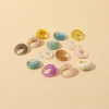 Wholesales Cheap Amber Colour  Resin Craft Finger Rings