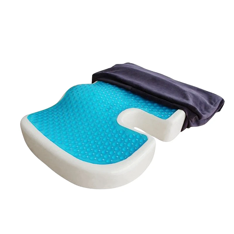 Wholesales Cooling  car seat cushion memory foam gel cushions outdoor orthopedic memory foam gel seat  cushion