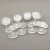 Wholesales free sample round  2 holes 4 holes transparent polyester resin sewing button