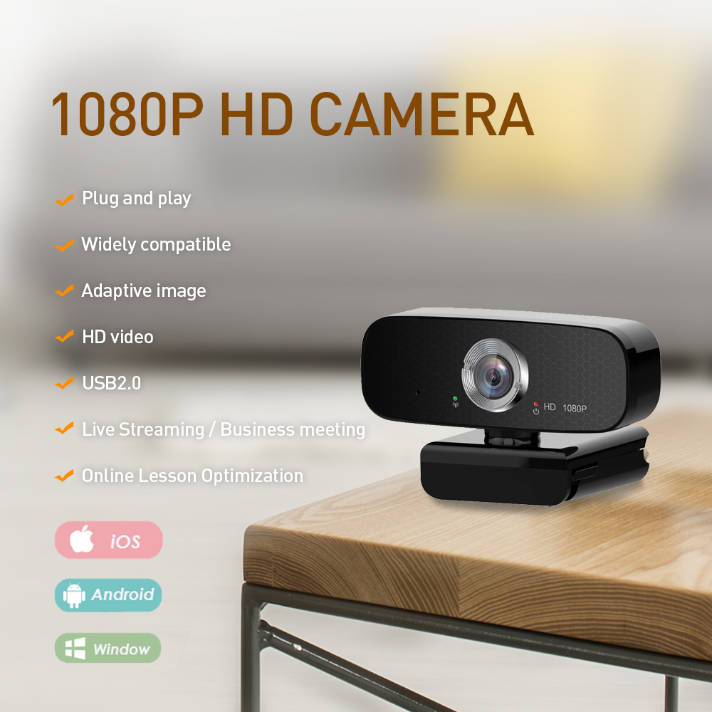 Buy Wide Angle Rotatable 360 Smart Tracking Micro Gaming Chat 2mp Built ...