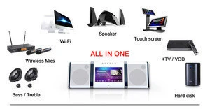 wifi bluetooth touchscreen android jukebox mini home portable karaoke machine