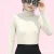 Import Winter fashion women high elastic long sleeve turtleneck knitted white sweater from China