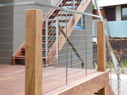 Wire Rope Hand Rail Buy Wire Rope Railing Handrail Post And Cable Balustrade from Taizhou ...