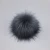 Import With Snap Detachable Faux Fox Fur Fluffy Pompom con hilos Ball for Hats Shoes Scarves Bag Charms from China