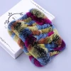 Women Real Fur Handmade Stretch Fur Scarf Knit Genuine Rex Rabbit Fur Headbands Girls Ring Cowl Snood Scarves Winter