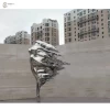 Wondecor outdoor customized modern stainless steel sculpture abstract woman sculpture