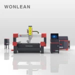 WONLEAN fully automatic cnc laminated glass water jet cutting machine
