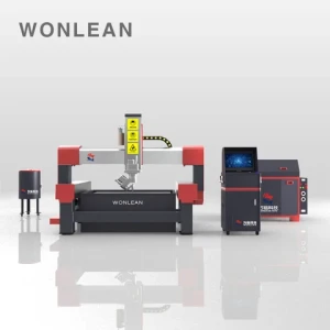 WONLEAN fully automatic cnc laminated glass water jet cutting machine