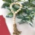 Import Wood Bead Garland with Tassels Farmhouse Beads 3Pcs Rustic Country Decor Prayer Beads Wall Hanging Decor from China