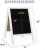 Import Wooden A-Frame Sign with Eraser &amp; Chalk - Magnetic Sidewalk Chalkboard  Sturdy Freestanding White Sandwich Board Menu Display from China