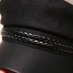 Wool Women Men Military Sailor Hats Ladies Beret Hat Cap Flat Top Captain Cap Travel Cadet Octagonal Hat