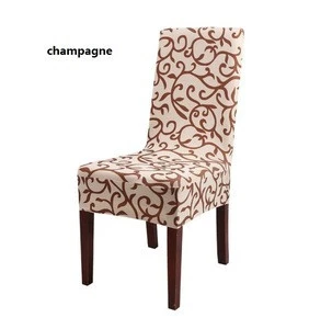 WQ33 Printed Pattern chair covers universal size Simple and short  elastic wedding spandex chair cover