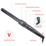 X22-0001 5 in 1 Curling Wand Set with 5 Interchangeable Hair Curlers