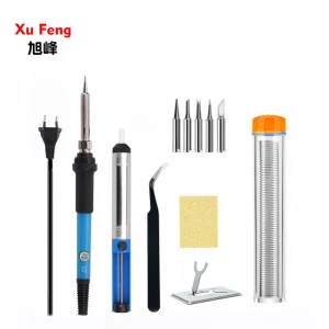 Xufeng soldering iron kit 7 in 1 kit amazon hot sell model welding iron tool set 60W electric soldering irons