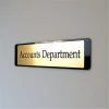 YIYAO office door name signage gold room number metal sign for hotel