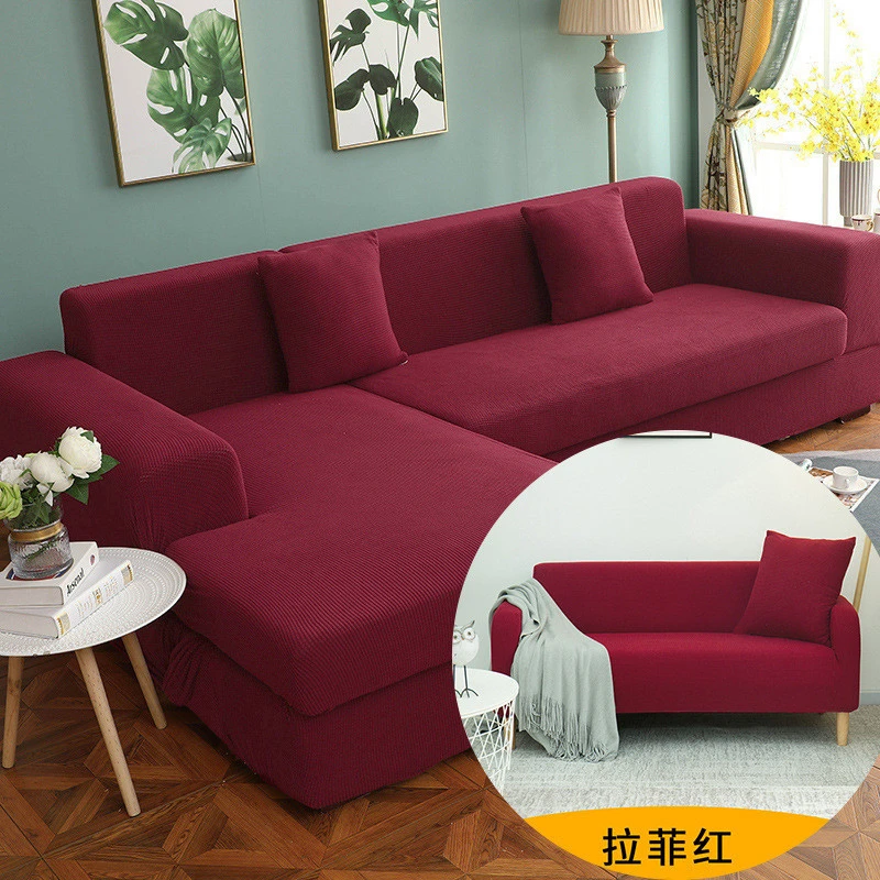 YRYIE All-inclusive Slip-resistant Three- Seater Armrest Sofa Cover Fabric Modern