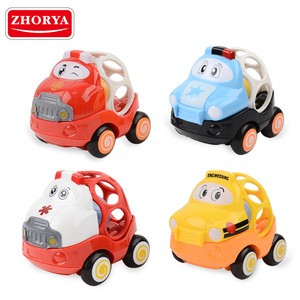 Zhorya Kids friction toy vehicle pull back plastic friction car