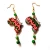 Import Zooying Beads Drop 3D Wood African Map Earring from China