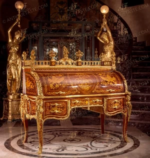 Jean-Francois Oeben French Louis XV st. Cylinder Royal Bureau Du Roi