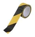 Yellow and Black Safety Signage Printed Field Outdoor Underground Road Warning Hazard Tape PVC Floor Marking Tape