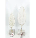 fashion metal hollow leaf shape candle holder for home decoration