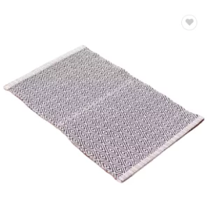 Cotton woven floor mat