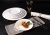 Import Hotel Restaurant Tableware Set Pure White Bone China Flat Dish round Plate Western Steak Light Elegant Fine Dining Buff from China