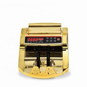 0288 UV/MG GOLD color bill counter  money detecting machine banknote counter, US dollar fake detector