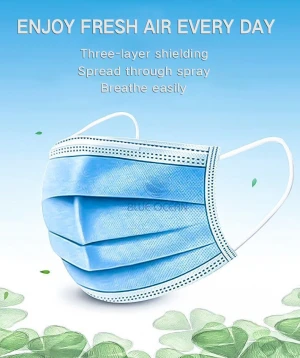 Machine Made Face Masks 3-ply Face Mask Disposable Nonwoven Hospital Face Masks