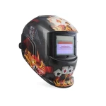 Poker pattern solar powered auto dimming welding helmet