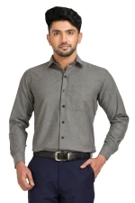 Torino Classic Fit Cotton Rich Shirt – Lightweight 115 GSM, Charcoal