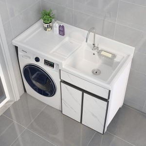 Washing  space aluminum washing machine cabinet cabinet laundry  partner corner cut custom