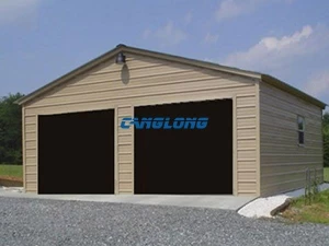 Multifunctional household two-car steel parking garage