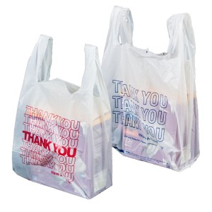 Disposable Tshirt Carrier Bags Made In Vietnam For Supermarket