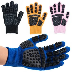 Pet Glove Cat Grooming Glove Cat Hair Deshedding Brush Gloves Dog Comb For Cats Bath Clean