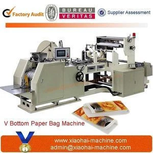 NCY-400-600-2C/4C V bottom Paper Bag Machine With 2 / 4 colors printing Unit Inline